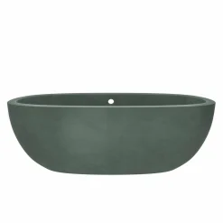 Native Trails 72" NativeStone Concrete Avalon Freestanding Bathtub, Forest, NST7236-F