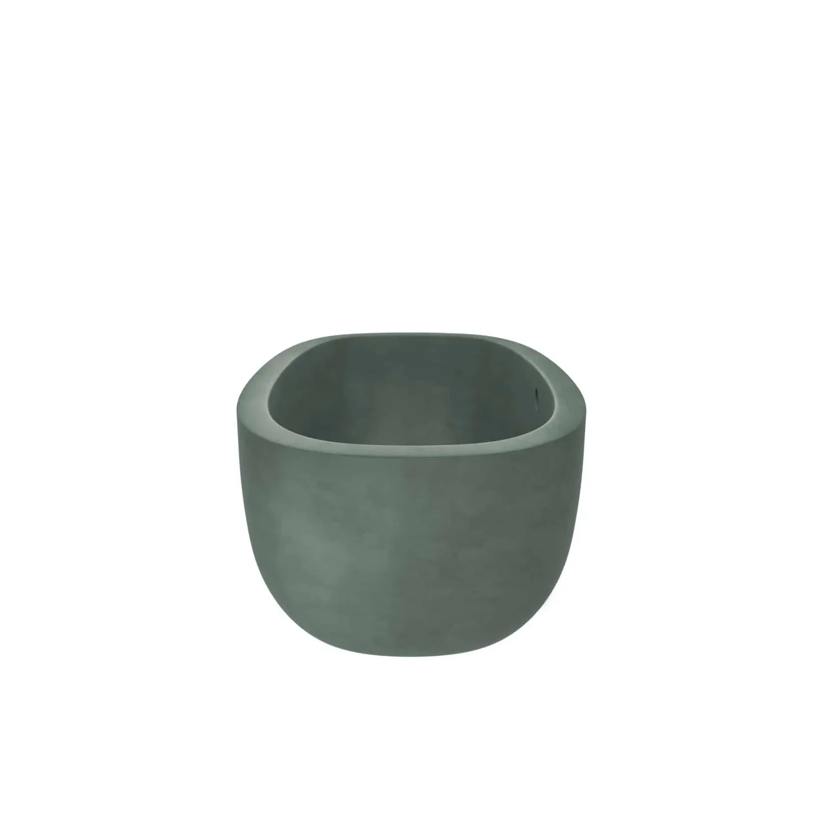 Native Trails 72" NativeStone Concrete Avalon Freestanding Bathtub, Forest, NST7236-F