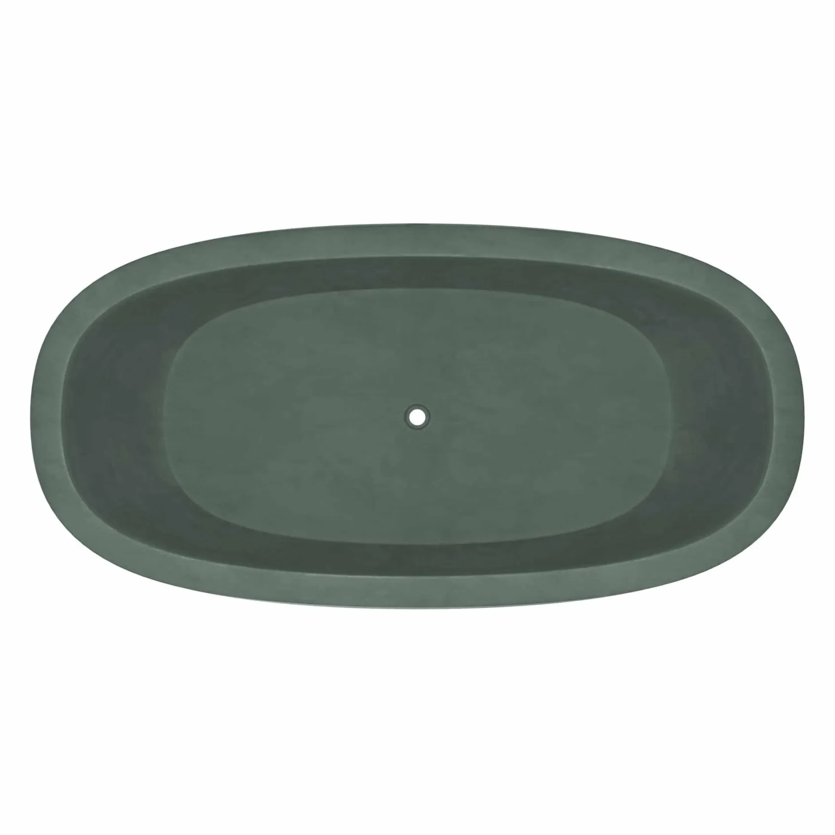 Native Trails 72" NativeStone Concrete Avalon Freestanding Bathtub, Forest, NST7236-F