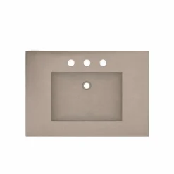 Native Trails 30" NativeStone Palomar Vanity Top with Integral Sink in Earth - 8" Widespread Cutout, NSVNT30-E