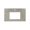 Native Trails 36" NativeStone Vanity Top, Ash, Rectangle 18x12 with Single Faucet Hole, VT36-R1812-A-1