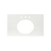 Native Trails 36" NativeStone Vanity Top, Pearl, Oval with 3 Faucet Holes, VT36-O1714-P-3