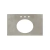 Native Trails 36" NativeStone Vanity Top, Ash, Oval with 3 Faucet Holes, VT36-O1714-A-3