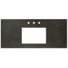 Native Trails 48" NativeStone Vanity Top, Slate, Rectangle 18x12 with 3 Faucet Holes, VT48-R1812-S-3
