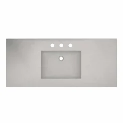 Native Trails 48" NativeStone Palomar Vanity Top with Integral Sink in Ash - 8" Widespread Cutout, NSVNT48-A