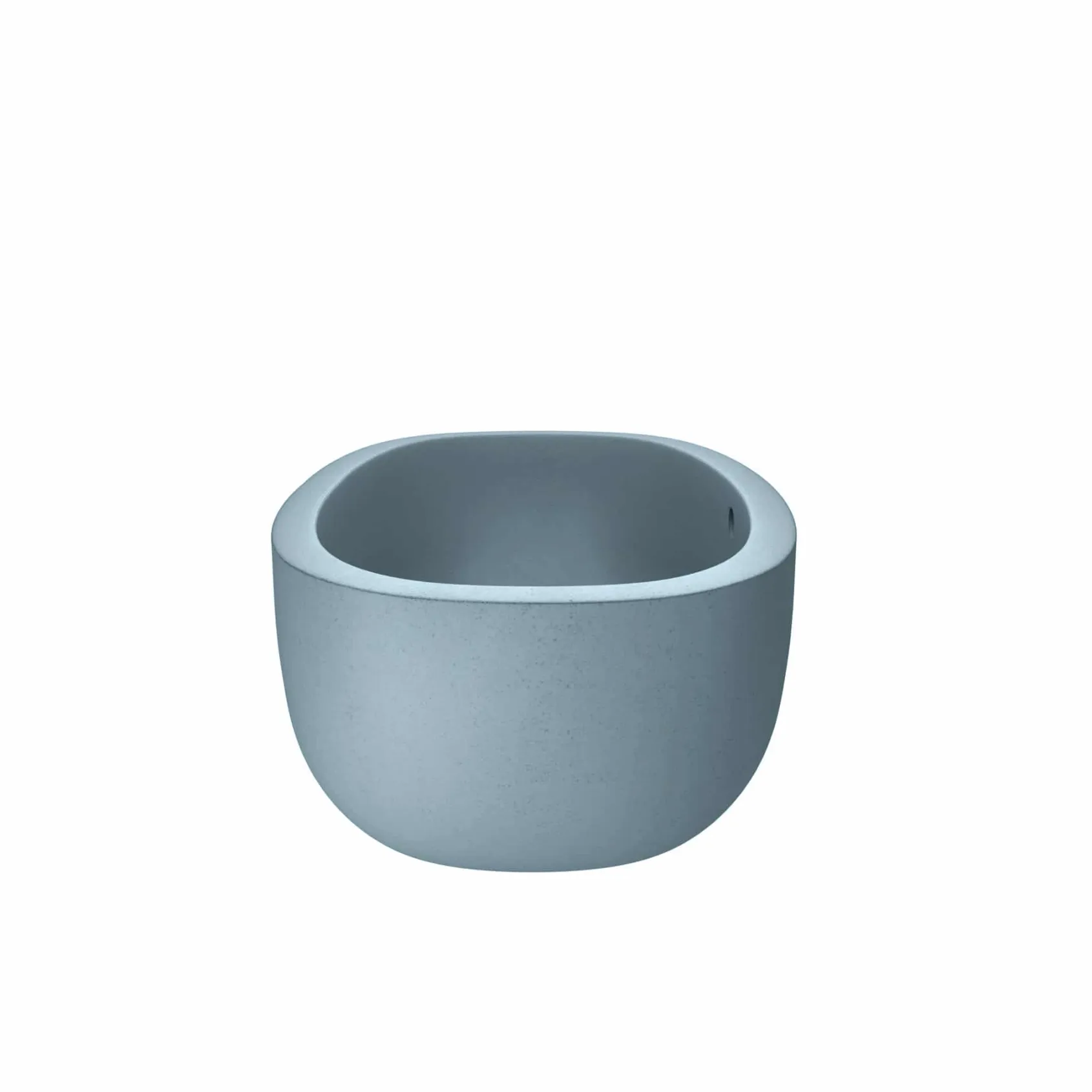 Native Trails 62" NativeStone Concrete Avalon Freestanding Bathtub, Ocean, NST6236-O