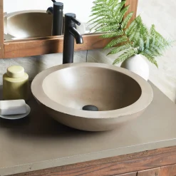 Native Trails 30" NativeStone Vanity Top, Earth, Vessel with Single Faucet Hole, VT30-V-E-1