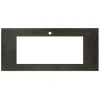 Native Trails 48" NativeStone Vanity Top, Slate, 34x14 Cutout for Trough with Single or No Faucet Hole, VT48-T3414-S-1
