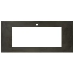 Native Trails 48" NativeStone Vanity Top, Slate, 34x14 Cutout for Trough with Single or No Faucet Hole, VT48-T3414-S-1