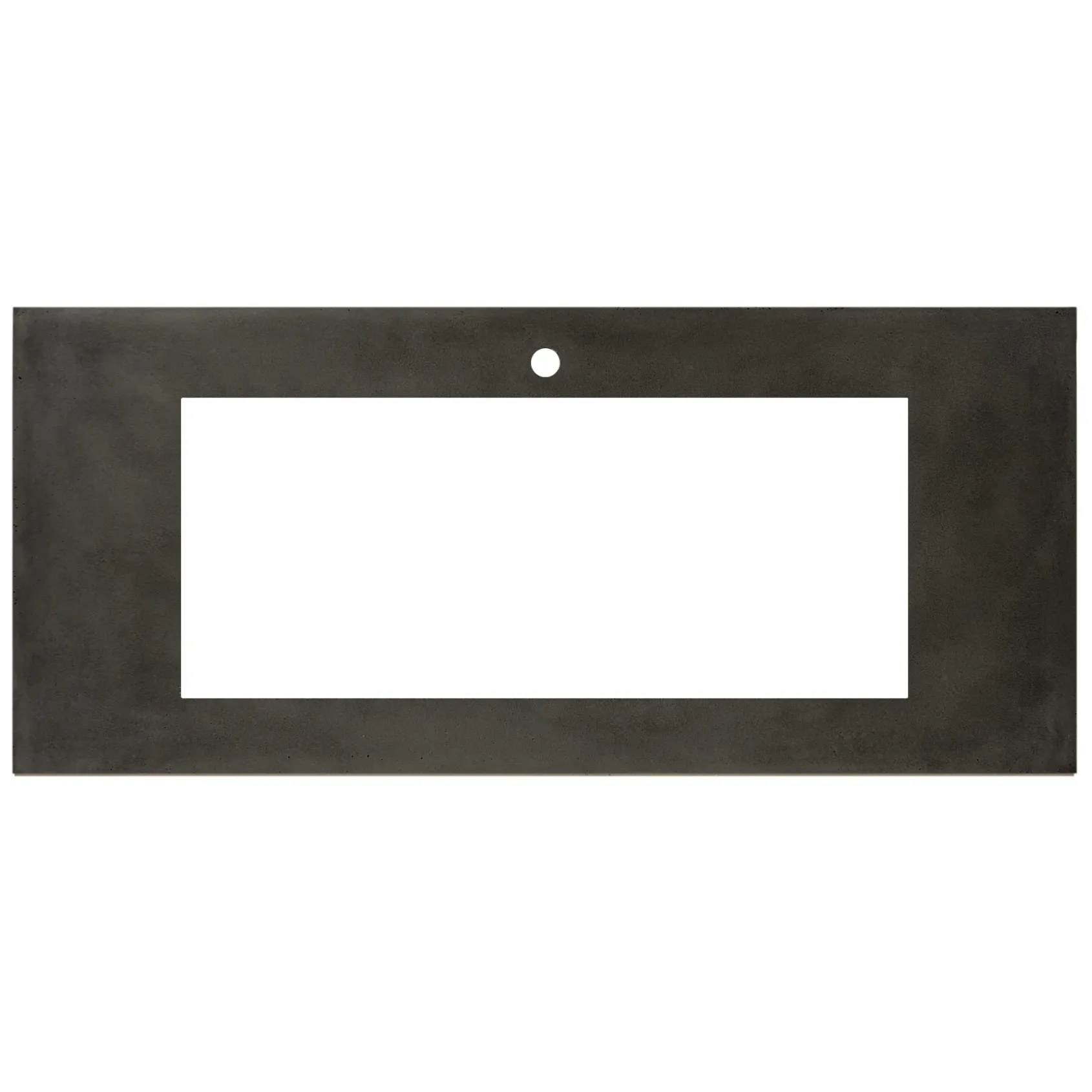 Native Trails 48" NativeStone Vanity Top, Slate, 34x14 Cutout for Trough with Single or No Faucet Hole, VT48-T3414-S-1