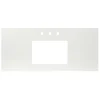 Native Trails 48" NativeStone Vanity Top, Pearl, Rectangle 18x12 with 3 Faucet Holes, VT48-R1812-P-3