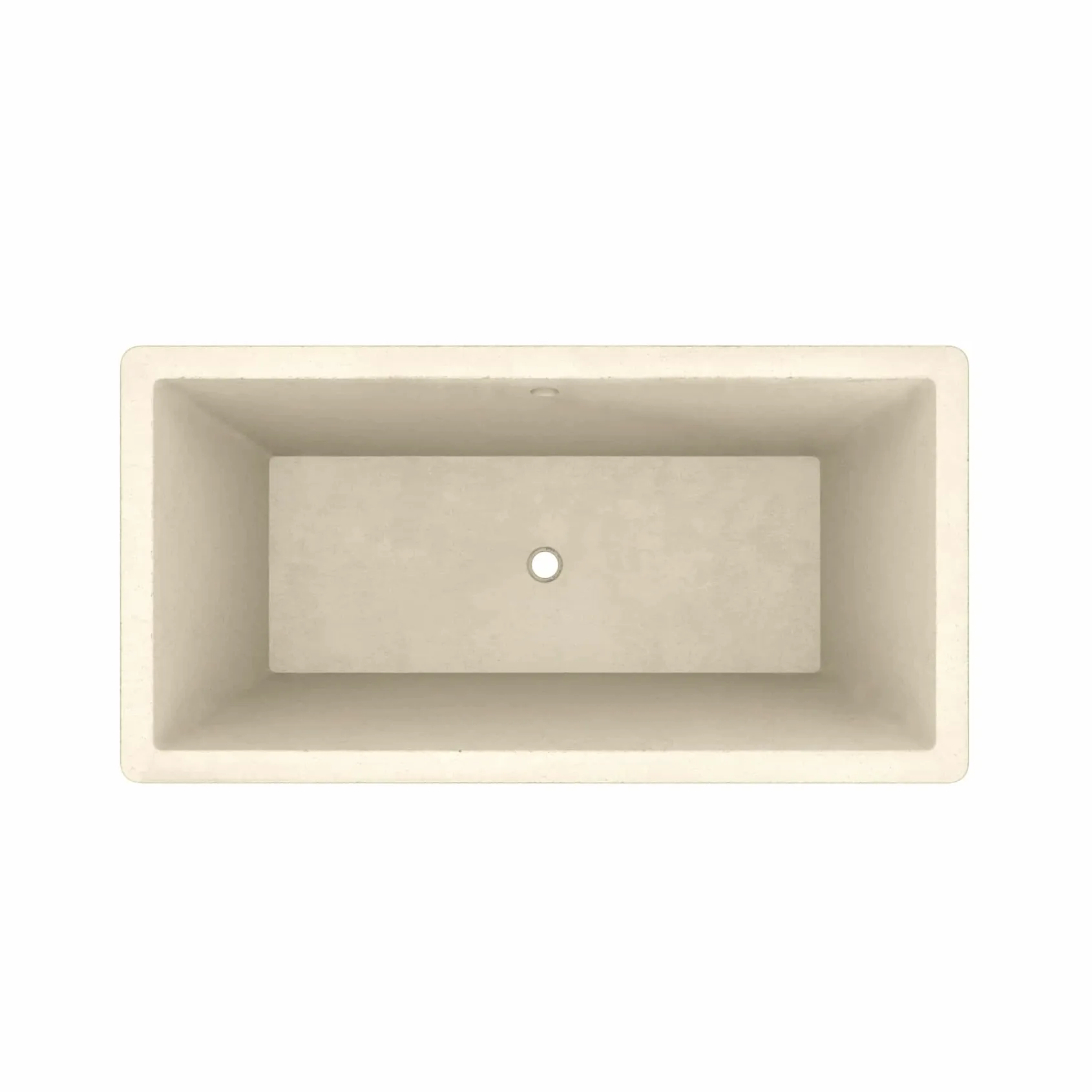Native Trails 66" NativeStone Concrete Mendocino Freestanding Bathtub, Sand, NST6634-D