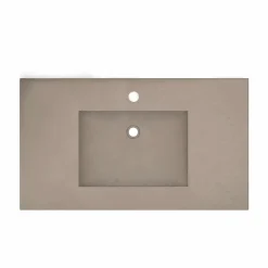 Native Trails 36" NativeStone Palomar Vanity Top with Integral Sink in Earth - Single Faucet Cutout, NSVNT36-E1