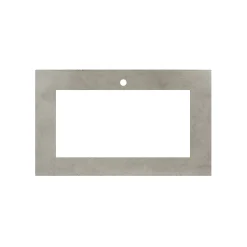 Native Trails 36" NativeStone Vanity Top, Ash, 28x14 Cutout for Trough with Single or No Faucet Hole, VT36-T2814-A-1