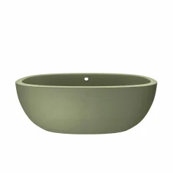 Native Trails 62" NativeStone Concrete Avalon Freestanding Bathtub, Sage, NST6236-G