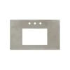 Native Trails 36" NativeStone Vanity Top, Ash, Rectangle 18x12 with 3 Faucet Holes, VT36-R1812-A-3