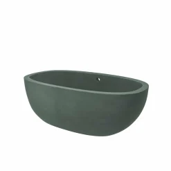 Native Trails 62" NativeStone Concrete Avalon Freestanding Bathtub, Forest, NST6236-F