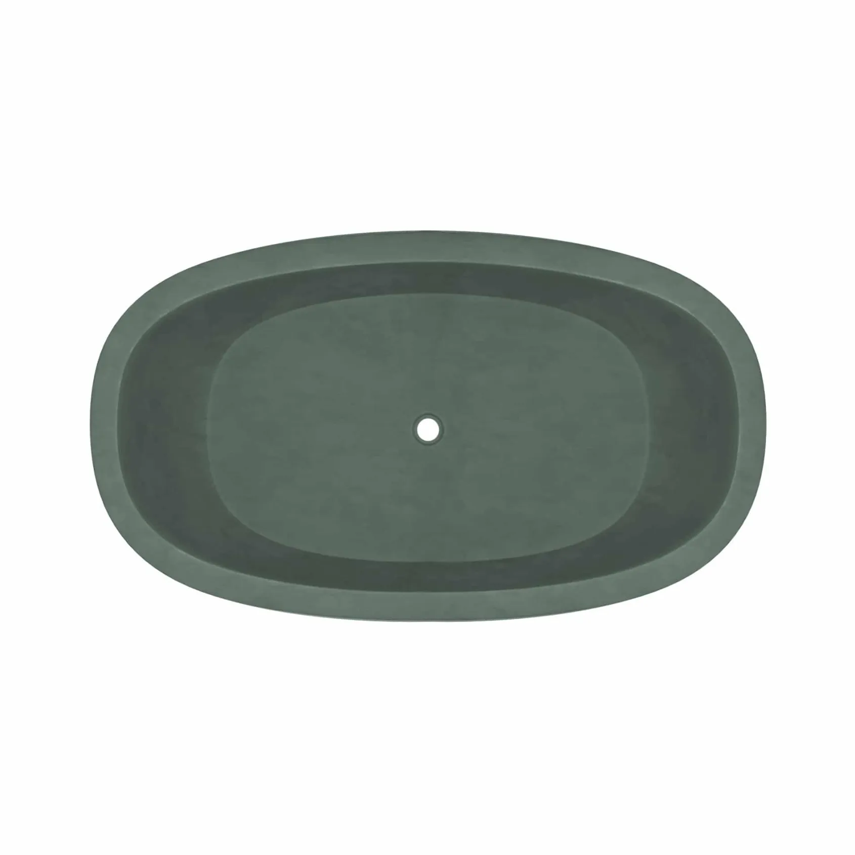 Native Trails 62" NativeStone Concrete Avalon Freestanding Bathtub, Forest, NST6236-F