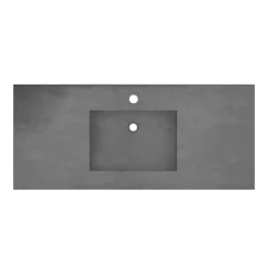 Native Trails 48" NativeStone Palomar Vanity Top with Integral Sink in Slate - Single Faucet Cutout, NSVNT48-S1