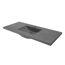 Native Trails 48" NativeStone Palomar Vanity Top with Integral Sink in Slate - Single Faucet Cutout, NSVNT48-S1