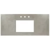 Native Trails 48" NativeStone Vanity Top, Ash, Rectangle 18x12 with 3 Faucet Holes, VT48-R1812-A-3