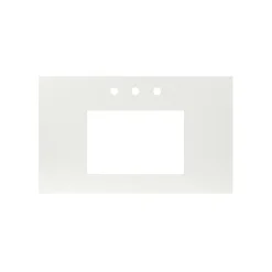 Native Trails 36" NativeStone Vanity Top, Pearl, Rectangle 18x12 with 3 Faucet Holes, VT36-R1812-P-3