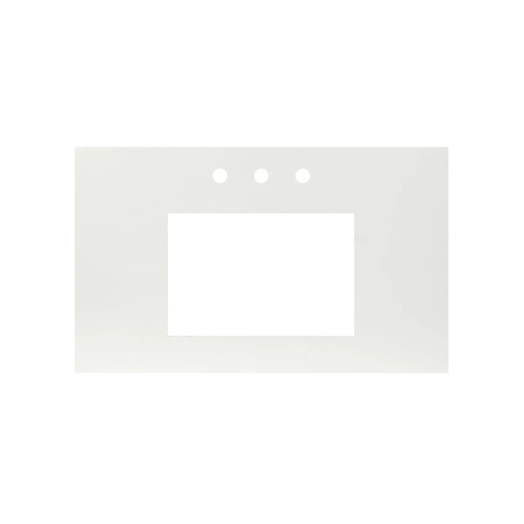 Native Trails 36" NativeStone Vanity Top, Pearl, Rectangle 18x12 with 3 Faucet Holes, VT36-R1812-P-3