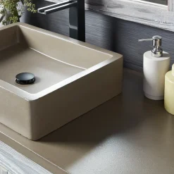 Native Trails 48" NativeStone Vanity Top, Earth, Vessel with Single Faucet Hole, VT48-V-E-1