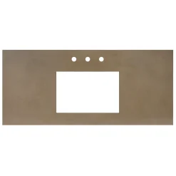 Native Trails 48" NativeStone Vanity Top, Earth, Rectangle 18x12 with 3 Faucet Holes, VT48-R1812-E-3