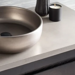 Native Trails 48" NativeStone Vanity Top, Ash, Vessel with Single Faucet Hole, VT48-V-A-1