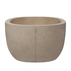 Native Trails 66" NativeStone Concrete Avalon Freestanding Bathtub, Sand, NST6636-D