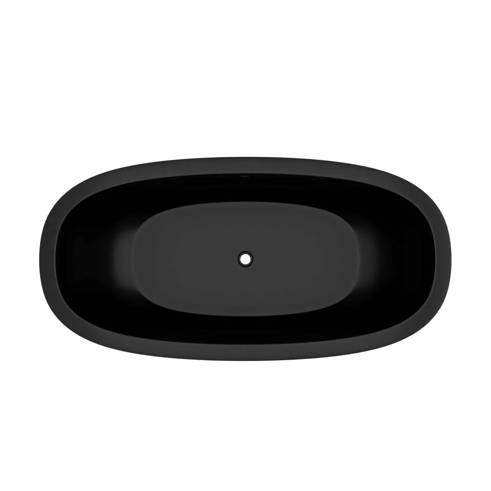 Native Trails 72" NativeStone Concrete Avalon Freestanding Bathtub, Charcoal, NST7236-C