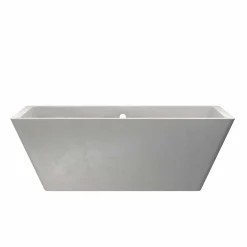 Native Trails 66" NativeStone Concrete Mendocino Bathtub, Ash, NST6634-A
