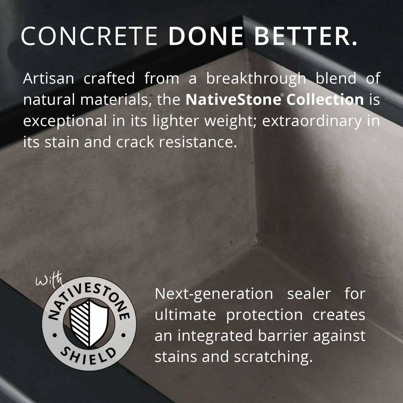 Native Trails 48" NativeStone Vanity Top, Slate, Vessel with No Faucet Hole, VT48-V-S-0