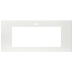 Native Trails 48" NativeStone Vanity Top, Pearl, 34x14 Cutout for Trough with Single or No Faucet Hole, VT48-T3414-P-1