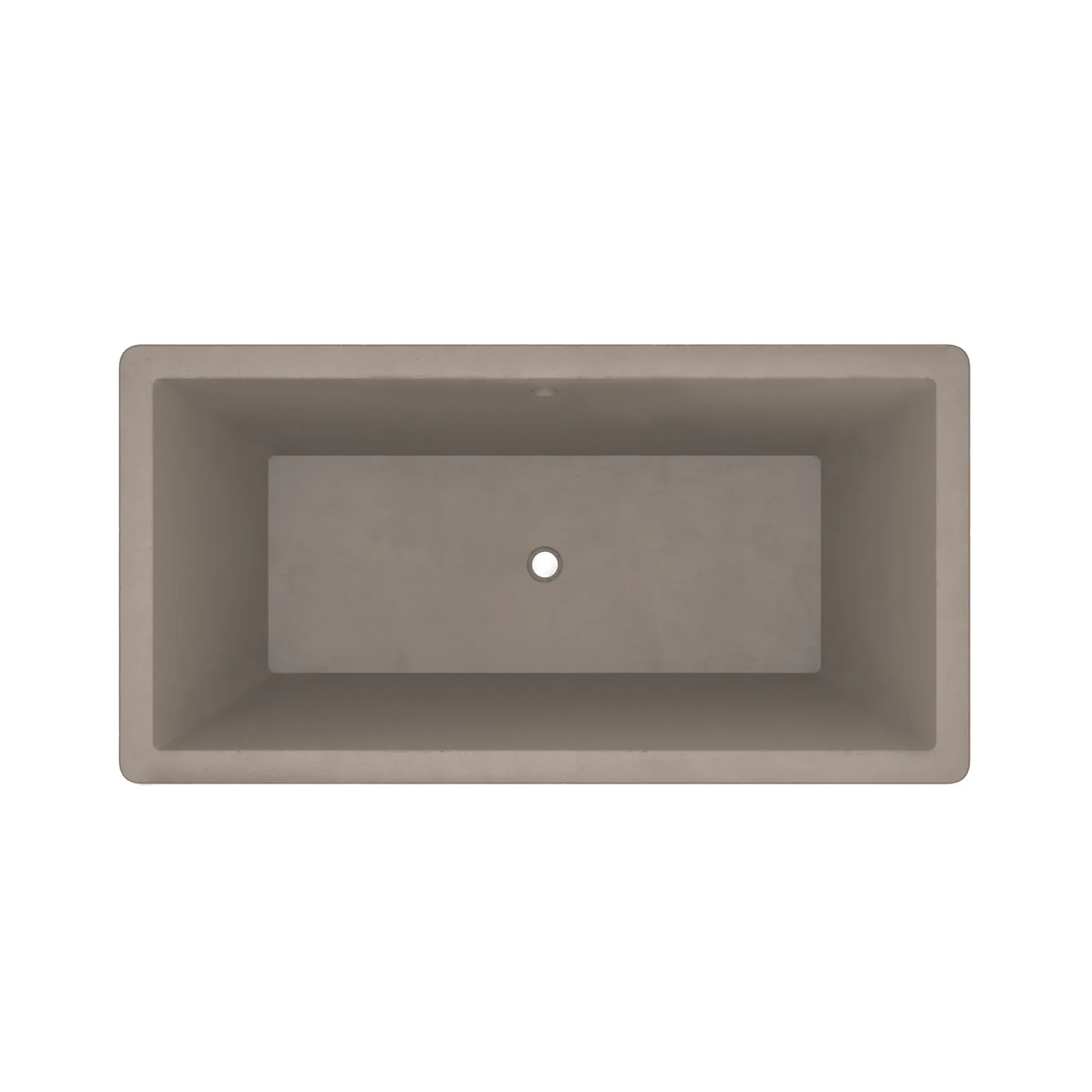 Native Trails 66" NativeStone Concrete Mendocino Bathtub, Earth, NST6634-E