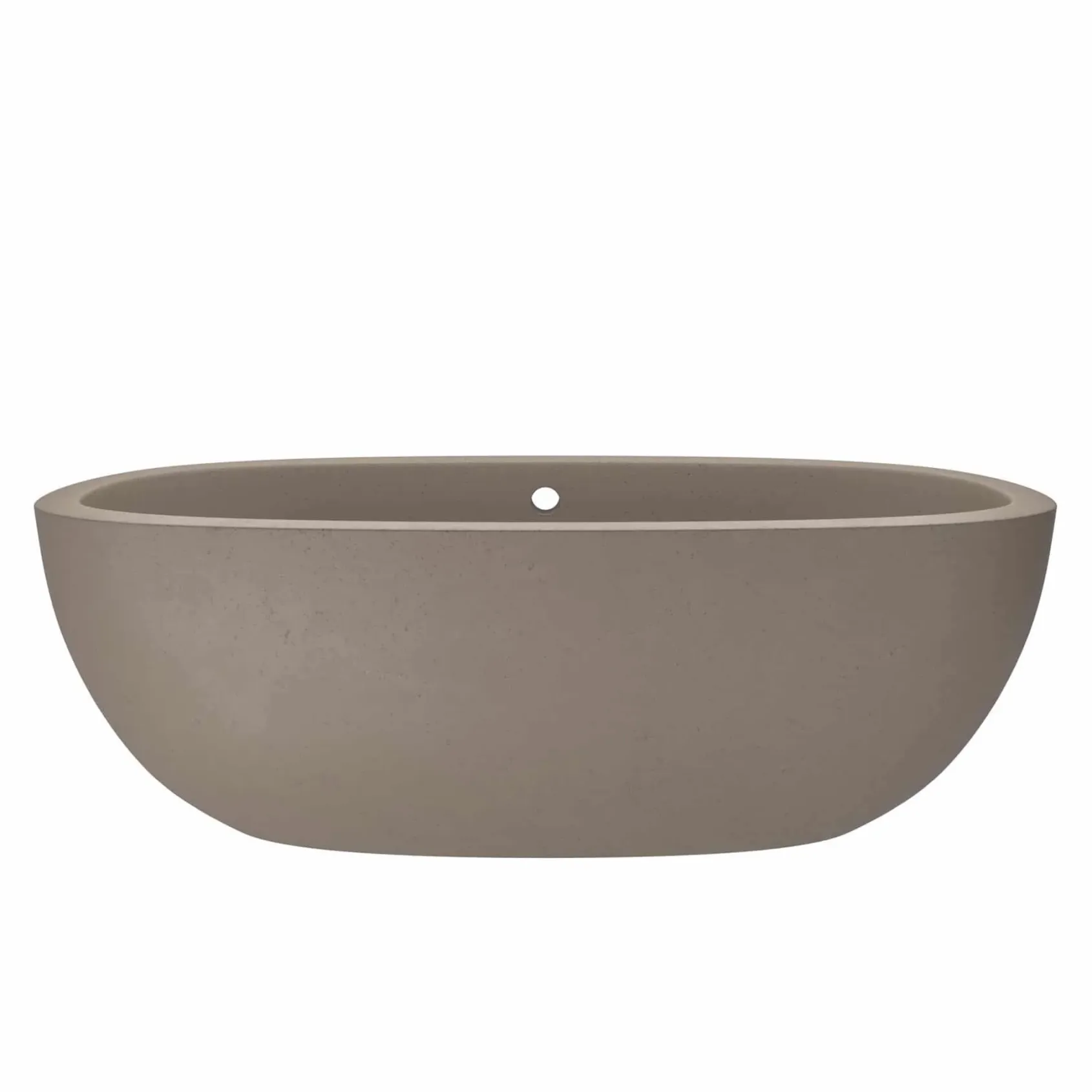 Native Trails 72" NativeStone Concrete Avalon 72" Bathtub, Earth, NST7236-E