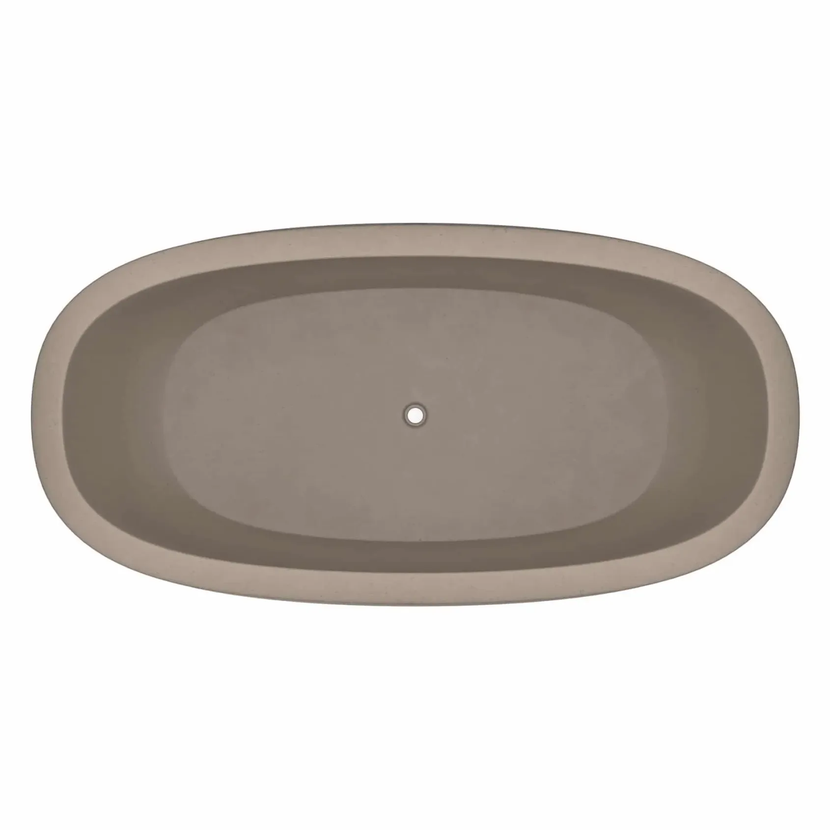 Native Trails 72" NativeStone Concrete Avalon 72" Bathtub, Earth, NST7236-E