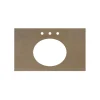 Native Trails 36" NativeStone Vanity Top, Earth, Oval with 3 Faucet Holes, VT36-O1714-E-3