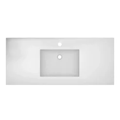 Native Trails 48" NativeStone Palomar Vanity Top with Integral Sink in Pearl - Single Faucet Cutout, NSVNT48-P1