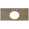 Native Trails 48" NativeStone Vanity Top, Earth, Oval with 3 Faucet Holes, VT48-O1714-E-3