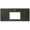 Native Trails 48" NativeStone Vanity Top, Slate, Rectangle 18x12 with Single Faucet Hole, VT48-R1812-S-1