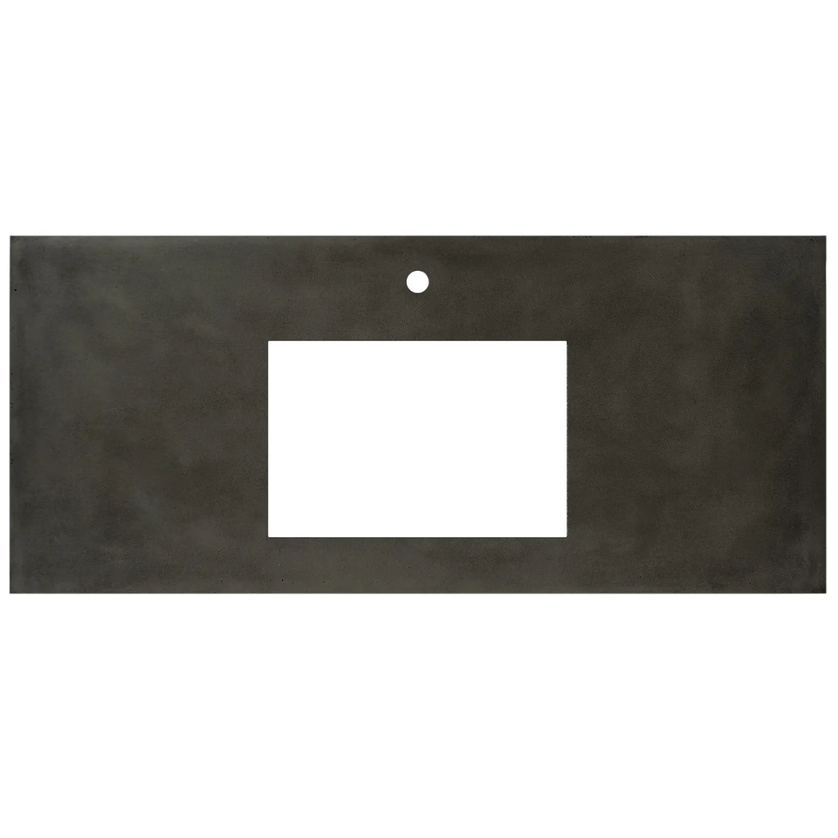 Native Trails 48" NativeStone Vanity Top, Slate, Rectangle 18x12 with Single Faucet Hole, VT48-R1812-S-1