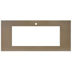 Native Trails 48" NativeStone Vanity Top, Earth, 34x14 Cutout for Trough with Single or No Faucet Hole, VT48-T3414-E-1