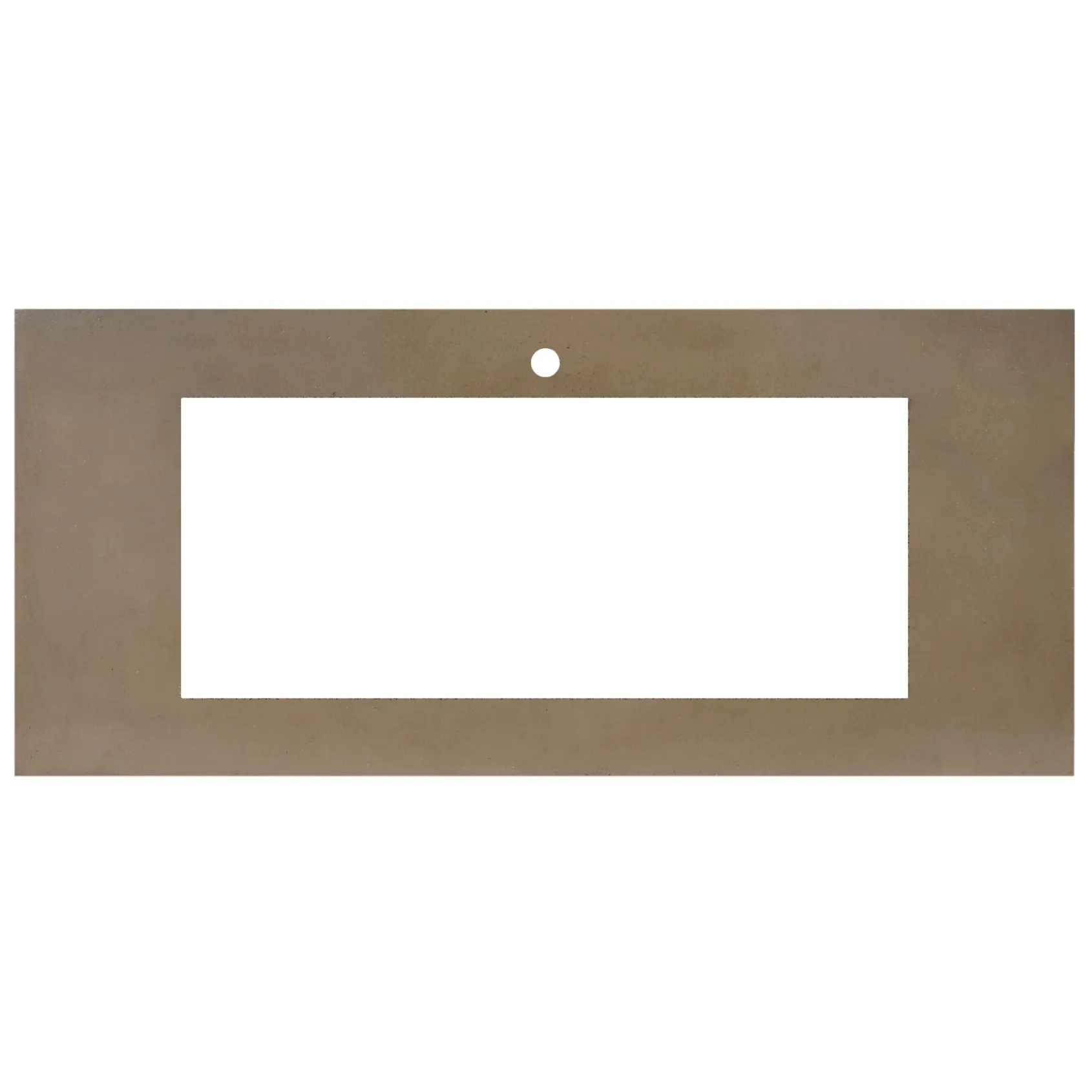 Native Trails 48" NativeStone Vanity Top, Earth, 34x14 Cutout for Trough with Single or No Faucet Hole, VT48-T3414-E-1