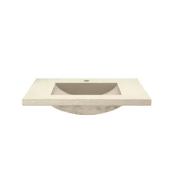 Native Trails 30" Palomar ADA NativeStone Vanity Top and Sink in Sand, Single Faucet Cutout, NSVNT30-D1