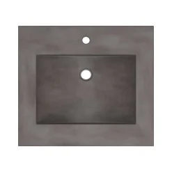 Native Trails 24" Palomar ADA NativeStone Vanity Top and Sink in Slate, Single Faucet Hole, NSVNT24-S1
