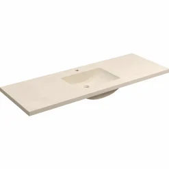 Native Trails 60" Palomar ADA NativeStone Vanity Top and Sink in Sand, Single Faucet Cutout, NSVNT60-D1