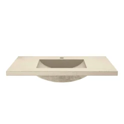 Native Trails 36" Palomar ADA NativeStone Vanity Top and Sink in Sand, Single Faucet Cutout, NSVNT36-D1