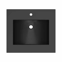 Native Trails 24" Palomar ADA NativeStone Vanity Top and Sink in Charcoal, Single Faucet Hole, NSVNT24-C1